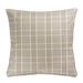 Michael Amini Newport Square Pillow Cover & Insert Down/Feather/Polyester in Gray/White/Yellow | 22 H x 22 W x 3 D in | Wayfair BCS-DP22-ARDMR-PWT