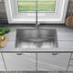 Sinber 32" x 19" Undermount Single Bowl Kitchen Sink w/ 304 Stainless Steel Satin Finish Stainless Steel in Gray | 10 H x 32 W x 19 D in | Wayfair