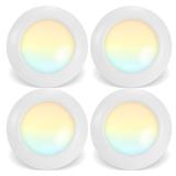 RUN BISON 7.48" Selectable CCT New Construction IC LED Recessed Lighting Kit in White | 1.57 H x 7.48 W in | Wayfair HT-G2D3D-6C-15W-927-1-51-4PK