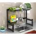 Umber Rea Stainless Steel 2 Tier Dish Rack Stainless Steel in Gray | 21.85 H x 25 W x 10.43 D in | Wayfair 01DQY7454VOXQS0585