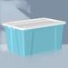 Umber Rea Plastic Storage Box Thickened Clothing Sorting Box Toy Storage Box Plastic in Blue/White | 9.37 H x 22.24 W x 14.96 D in | Wayfair