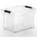 Umber Rea Reinforced Right Angle Sorting Box Thickened Transparent Pulley Toy Storage Box Clothing Sorting Box Moving Box Packing Box Snacks Documents Books Hou | Wayfair