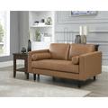 Latitude Run® Marisa 2 Piece Living Room Sets Genuine Leather Modern Couch Set w/ Loveseat & Accent chair Genuine Leather | Wayfair