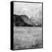 Loon Peak® "Peak & Valleys" Floater Framed Print On Canvas in Black/Gray/White | 30 H x 20 W x 1.5 D in | Wayfair 4E484964352549DD944260C1EC770A4E