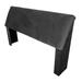 Ebern Designs Taryiah Solid Wood Panel Headboard Upholstered/Microfiber/Microsuede in Black | 36 H x 72 W in | Wayfair