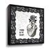 The Holiday Aisle® Arsenic & Anatomy I - Graphic Art on Canvas Canvas, Metal in Black/White | 10 H x 10 W x 2 D in | Wayfair