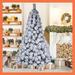 The Holiday Aisle® White Pine Flocked Christmas Tree, Metal in Green | 47.24 W in | Wayfair 9F36D0BA2C5E4130A27863013D451D98