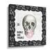 The Holiday Aisle® Arsenic & Anatomy VI - Graphic Art on Canvas Canvas, Metal in Black/Gray/Pink | 10 H x 10 W x 2 D in | Wayfair
