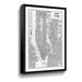 17 Stories Inverted New York Map - Graphic Art on Canvas Canvas, Wood in White | 36 H x 24 W x 2 D in | Wayfair ABBB4CEEA61642A5815E463352E23A66