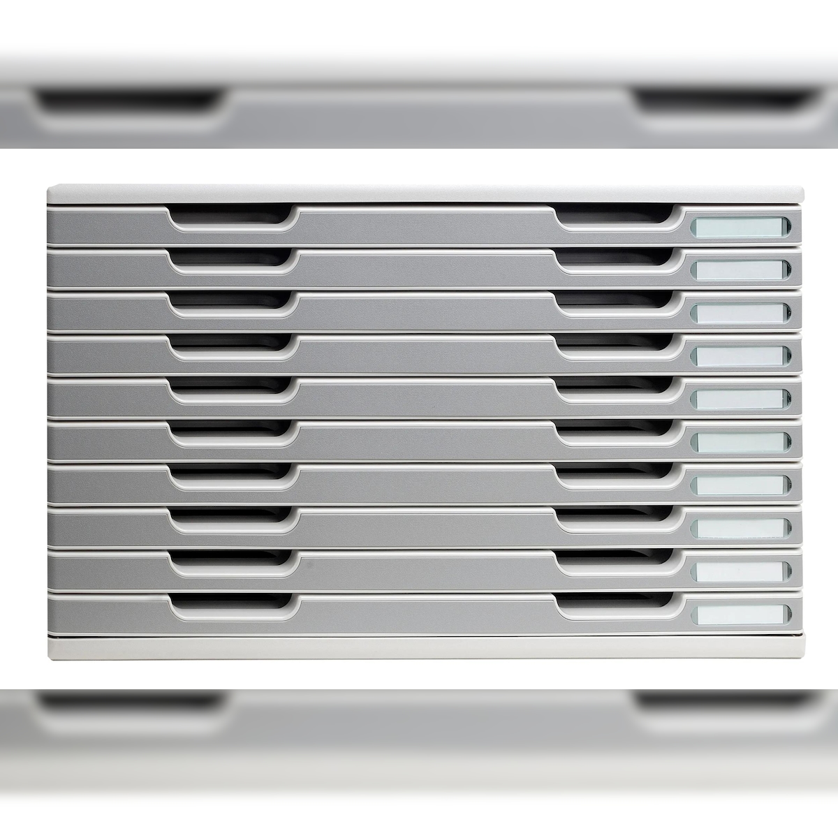 Exacompta 324041D 1x Schubladenbox MODULO A3, 10 geschlossene Laden - Steingrau Image