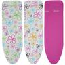 Cotton classic s ironing board padded top cover coton rose, blanc (71597) - Leifheit