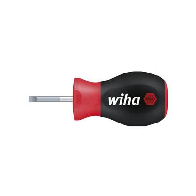 Wiha - Schraubendreher SoftFinish® Schlitz mit kurzer Rundklinge, Stubby 4,0 mm x 25 mm (26964) Image