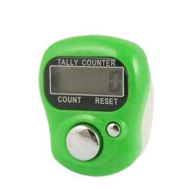 Green Case Soft Plastic Band LCD Display Finger Counter