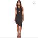 Free People Dresses | Free People Temptress Metallic Bodycon Midi Dress | Color: Black/Gold | Size: Xs