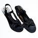 Kate Spade Shoes | Kate Spade Wedge Black Polkadot Sandals Size 7.5 | Color: Black/White | Size: 7.5