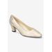 Wide Width Women's Ballari Pump by Easy Street in Soft Gold (Size 7 W)