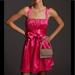 Anthropologie Dresses | Maeve By Anthropologie Pink Bow Tie Satin Dress | Color: Pink | Size: 6