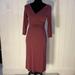 Anthropologie Dresses | Anthropolgie Maeve Burgundy Faux Wrap Dress | Color: Purple | Size: Xs