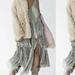 Free People Dresses | Brenda Knight Silk Chiffon Ruffle Maxi Dress | Color: Gray/Green | Size: M