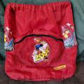 Disney Bags | Disneyland California Adventure 2005 Red Darwstring Lightweight Backpack | Color: Red | Size: Os