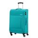 American Tourister Heat Wave Suitcase with 4 Wheels 68 cm, Aqua Blue, Standard Size, Luggage Suitcase