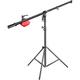 BOLLUMA Heavy Duty Light Stand, Spring Cushioned Light Stand with Boom Arm and Counterweight for Video Light, Strobe, Reflector, Softbox, Photo Studio Video Shooting