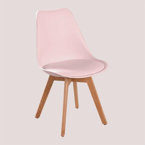 SKLUM 2er Set Stühle Nordic Rosa Haselnuss – Rosa Haselnuss