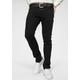 Slim-fit-Jeans JACK & JONES "GLENN" Gr. 34, Länge 34, schwarz (black denim) Herren Jeans Slim Fit