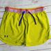 Under Armour Bottoms | Girls Under Armour Shorts. Euc. Size Large. | Color: Green/Yellow | Size: Lg