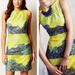 Anthropologie Dresses | Anthropologie Tabitha Azure Scroll Sheath Cocktail Dress 10p | Color: Blue/Yellow | Size: 10p