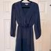 Lilly Pulitzer Dresses | Lilly Pulitzer Navy Silk Long Sleeve Dress - Small | Color: Blue | Size: S