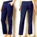 Anthropologie Pants & Jumpsuits | Anthropologie Cartonnier Lou Tapered Metal Studded Ankle Dress Pants Blue | Color: Blue/Tan | Size: 6