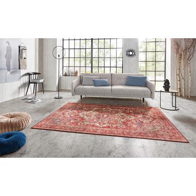 Teppich HANSE HOME "Leta" Gr. 6, rot, B:200cm H:5mm L:290cm, Polyester, Teppiche, Orientalisch, Läufer, Kurzflor, Wohnzimmer, Schlafzimmer, Esszimmer Image