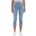 Caprijeans CLASSIC BASICS Gr. 40, Normalgrößen, blau (blue, bleached) Damen Jeans Hosen Bestseller