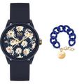 Ice solar Power - Twilight Daisy - Small - 3H + Jewellery - Chain Bracelet - Lazuli Blue - Gold