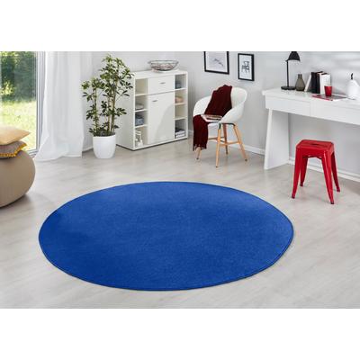 Teppich HANSE HOME "Fancy" Gr. 10, blau, H:7mm Ø:200cm, Kunstfaser, Teppiche, Kurzflor, Weich, Einfarbig, Wohnzimmer, Schlafzimmer, Esszimmer Image