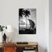 East Urban Home '1930s Single Catamaran on Tropical Beach at Sunset Palm Trees Sri Lanka' Photographic Print on Wrapped Canvas Canvas | Wayfair