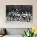 East Urban Home 1950s Lineup of 9 Boys in Tee Shirts w/ Bats & Mitts Facing Camera - Wrapped Canvas Photograph Print Canvas/ in Gray/Green | Wayfair