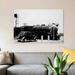 East Urban Home '1930s Automobile Stopped at Railroad Grade Crossing w/ Steam Engine Speeding by' Photographic Print on Wrapped Canvas Canvas/ | Wayfair