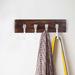 Millwood Pines Foosland Rustic Wall Hook Rack Wood/Metal in Brown/Gray | 6 H x 16 W x 3 D in | Wayfair 7066393030C6446E9F924B59D15BFDFB