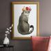 Red Barrel Studio® Flower Crown Cats I Flower Crown Cats I Premium Framed Canvas- Ready To Hang - Print Canvas, in Gray/Pink | Wayfair