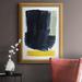 Orren Ellis Navy Blue Field II Premium Framed Canvas- Ready To Hang Canvas, Solid Wood in Blue/Yellow | 27 H x 18 W x 2.5 D in | Wayfair