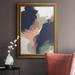 Orren Ellis Indigo & Sienna Crescendo II Premium Framed Canvas- Ready To Hang Canvas, Solid Wood in White | 36 H x 24 W x 2.5 D in | Wayfair