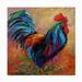Rosalind Wheeler Albalat Mr T Rooster Outdoor Wall Decor All-Weather Canvas, Wood | 18 H x 18 W x 1.5 D in | Wayfair