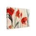 Lark Manor™ Himmel Sheila Golden "Poppies" Outdoor All-Weather Wall Decor All-Weather Canvas | 18 H x 24 W x 1.5 D in | Wayfair
