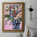Red Barrel Studio® Bouquet In A Vase I Premium Framed Canvas- Ready To Hang Canvas, Solid Wood in Blue/Green/Pink | 20 H x 16 W x 2.5 D in | Wayfair