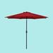 Arlmont & Co. Mozel 9' x 9' Round Market Umbrella Metal in Red | 94.44 H x 108 W x 108 D in | Wayfair 109FAE95995E4552B8420F183DC15011