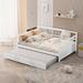 Winston Porter Damika Solid Wood Platform Bed Wood in White | 34 H x 57 W x 73.2 D in | Wayfair 38E0FB3CB47544C88E265F17C09F596B