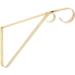 Winston Porter Dastan Bracket Metal in Yellow | 1.5 H x 0.5 W x 9.6 D in | Wayfair 51E3B777D23E4F6D8A34D8D9D0F1125C