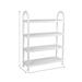 Rebrilliant Economical Dustproof 8 Pair Shoe Rack Metal in White | 30.31 H x 21.65 W x 7.99 D in | Wayfair 203F4217C39B4F39B502F8626B417220